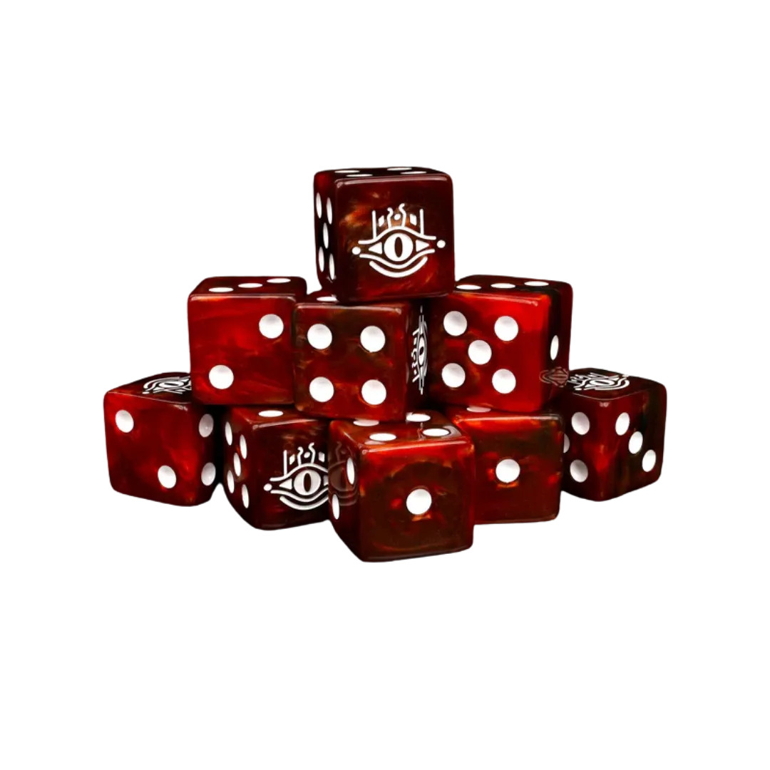 Evil Eye Square 16mm (10 Stück)-Baron of Dice-Radaddel