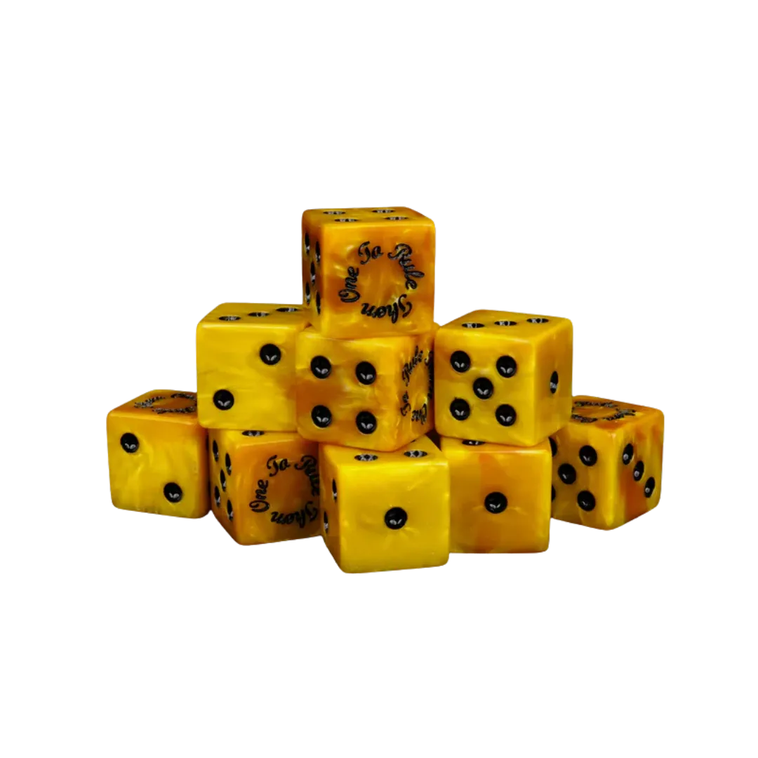 Gold Ring Dice 16mm Square (10 Stück)-Baron of Dice-Radaddel