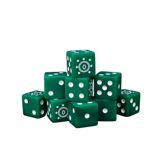 Green Kingdom Dice 16mm Square (10 Stück)-Baron of Dice-Radaddel