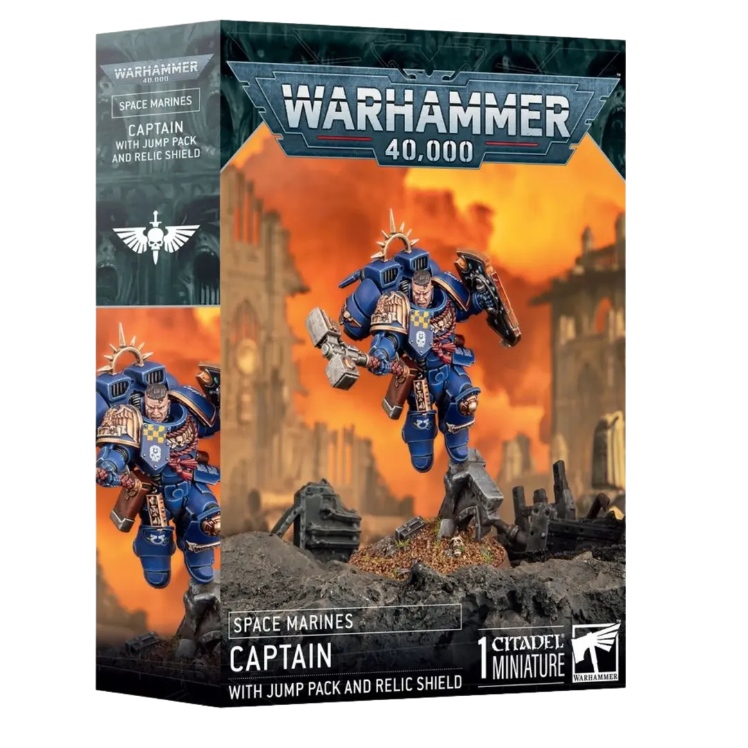 Space Marines: Captain with Jump Pack and Relic Shield-Games Workshop-Radaddel