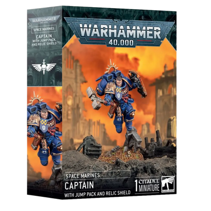 Space Marines: Captain with Jump Pack and Relic Shield-Games Workshop-Radaddel
