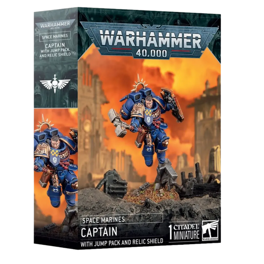 Space Marines: Captain with Jump Pack and Relic Shield-Games Workshop-Radaddel