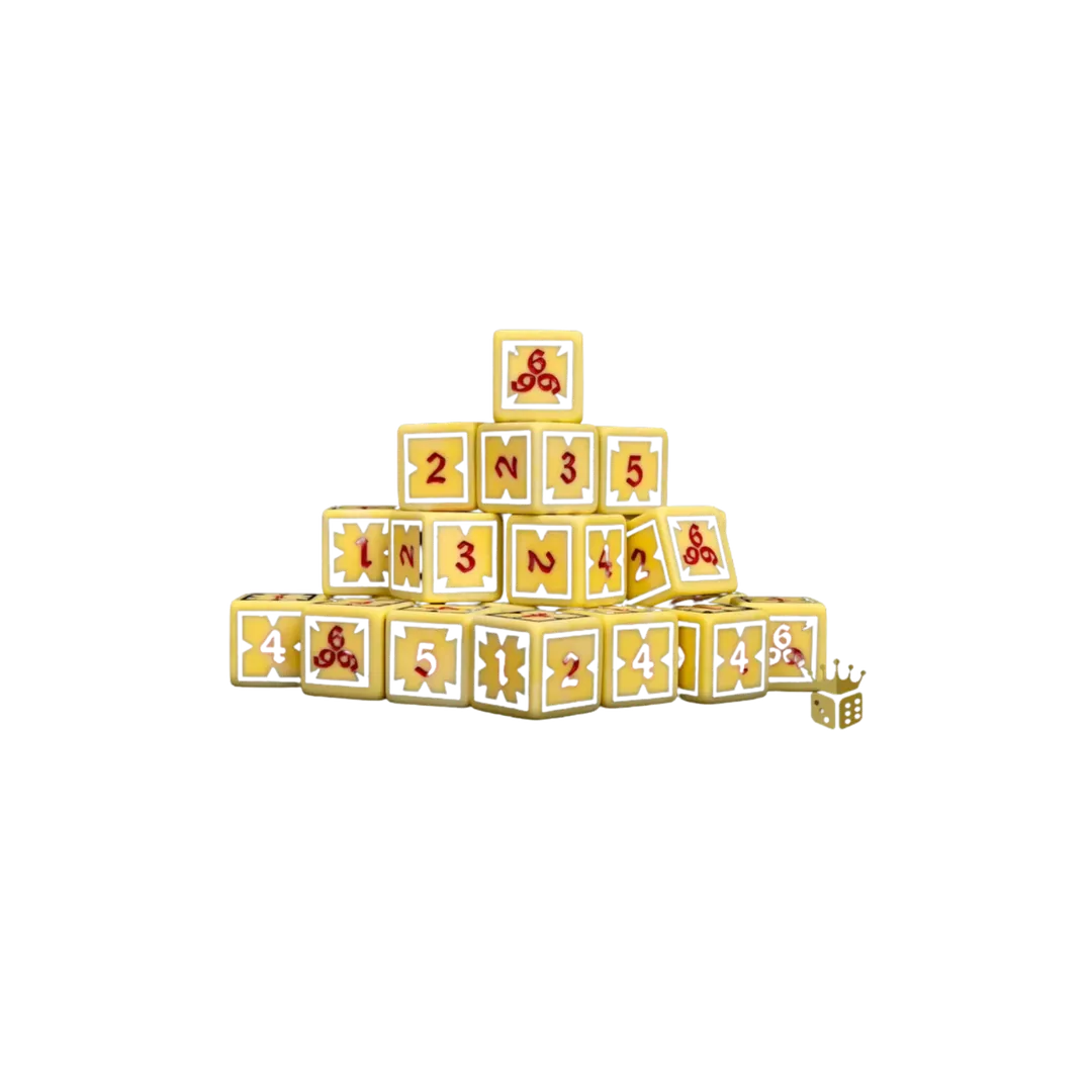 Scanner Barkley Dice - "Embrace Your Demons" - 666 Style Dice 16mm Square (25 St-Baron of Dice-Radaddel