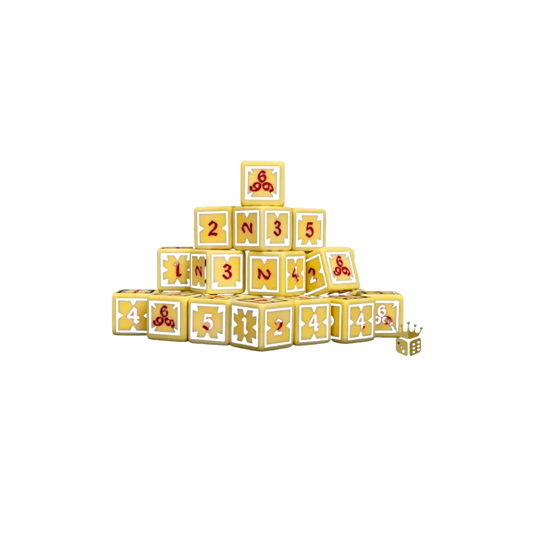 Scanner Barkley Dice - "Embrace Your Demons" - 666 Style Dice 16mm Square (25 St-Baron of Dice-Radaddel