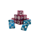 Alien Warrior - Pink/Blue Galactic Skirmish Dice - Set of 20-Baron of Dice-Radaddel