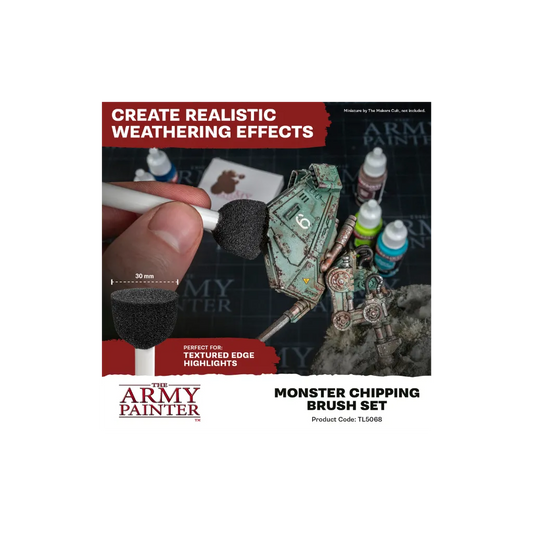 Wargamer Monster Chipping Brush Set (2025)-The Army Painter-Radaddel