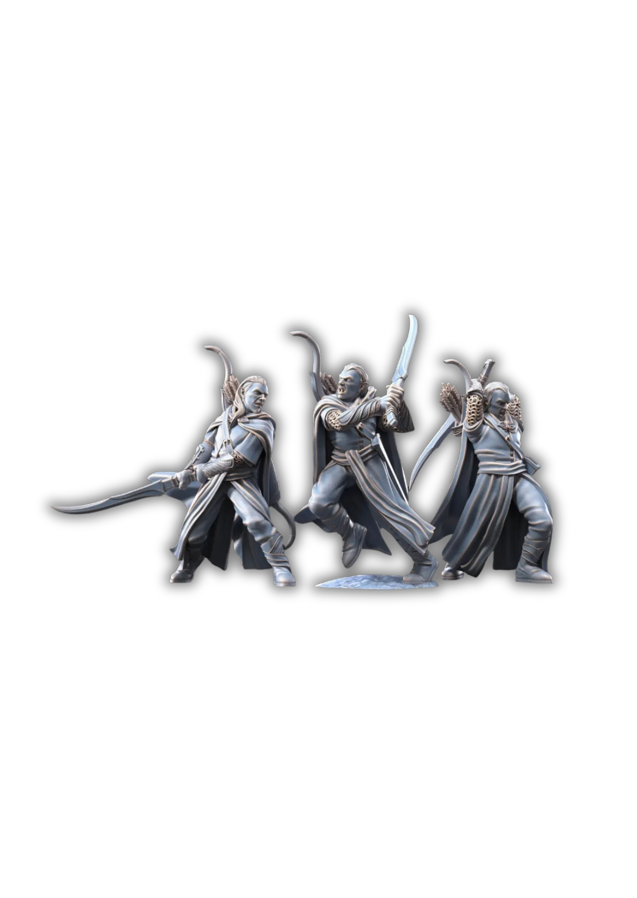 Waldläufer der Galanthir Elben mit Schwertern-Pasch Spiele-Radaddel