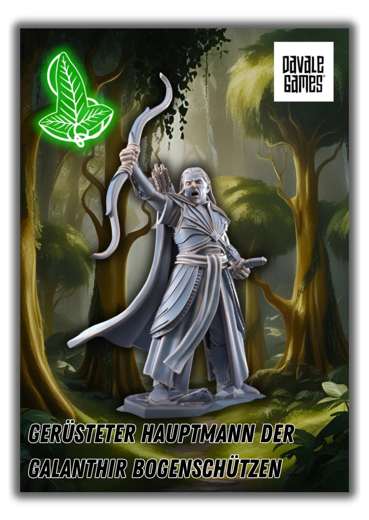 Gerüsteter Hauptmann der Galanthir Bogenschützen-Pasch Spiele-Radaddel