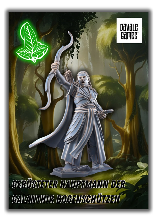 Gerüsteter Hauptmann der Galanthir Bogenschützen-Pasch Spiele-Radaddel