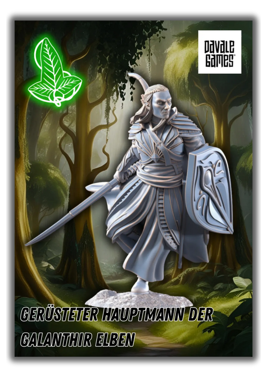 Gerüsteter Hauptmann der Galanthir Elben-Pasch Spiele-Radaddel