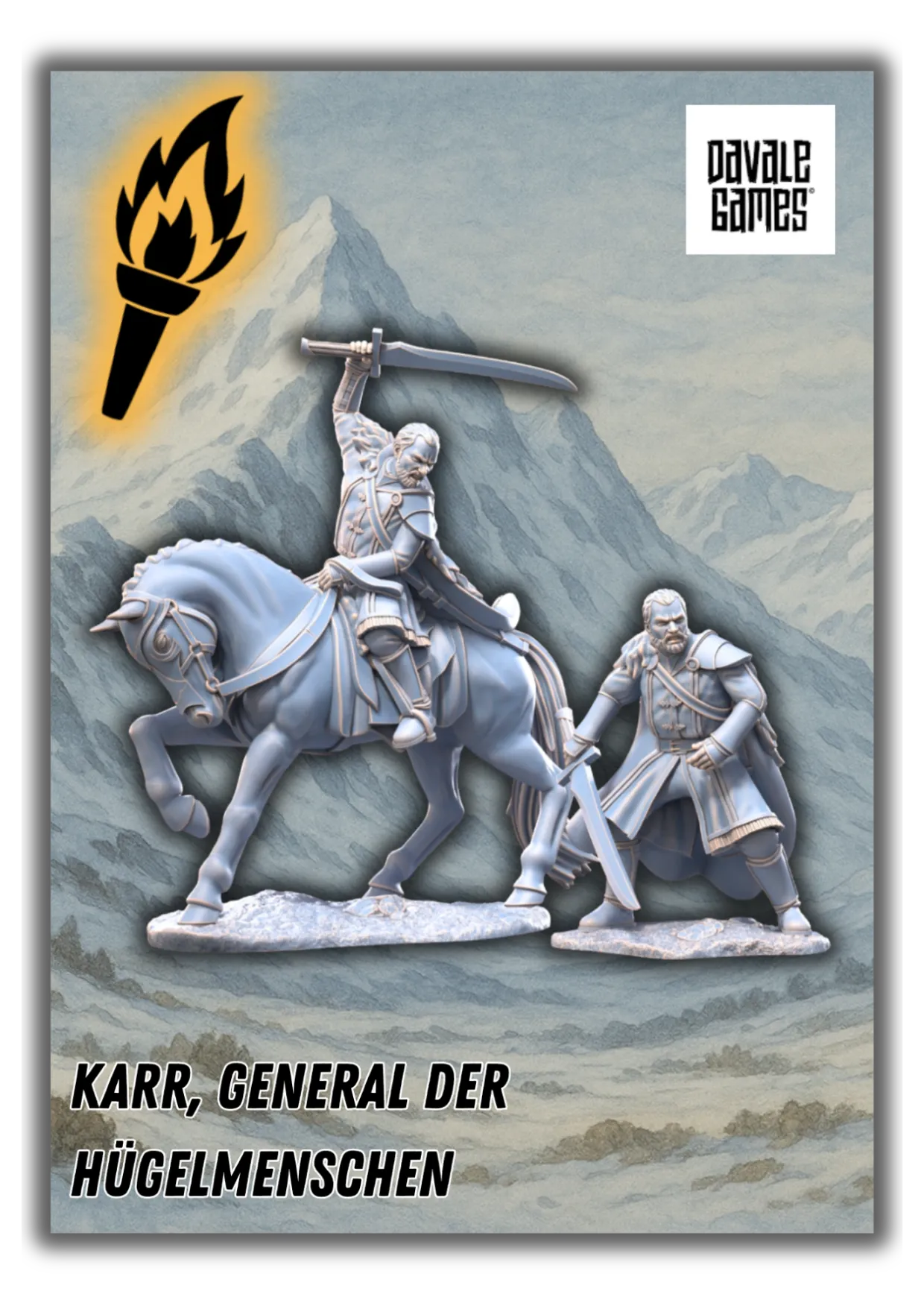 Karr, General der Hügelmenschen-Pasch Spiele-Radaddel