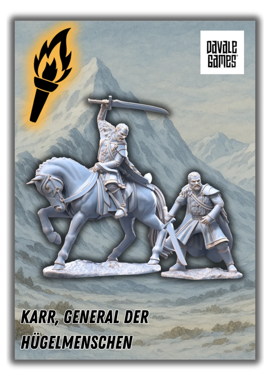 Karr, General der Hügelmenschen-Pasch Spiele-Radaddel