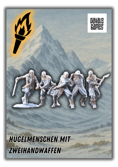 Hügelmenschen mit Zweihandwaffen-Pasch Spiele-Radaddel
