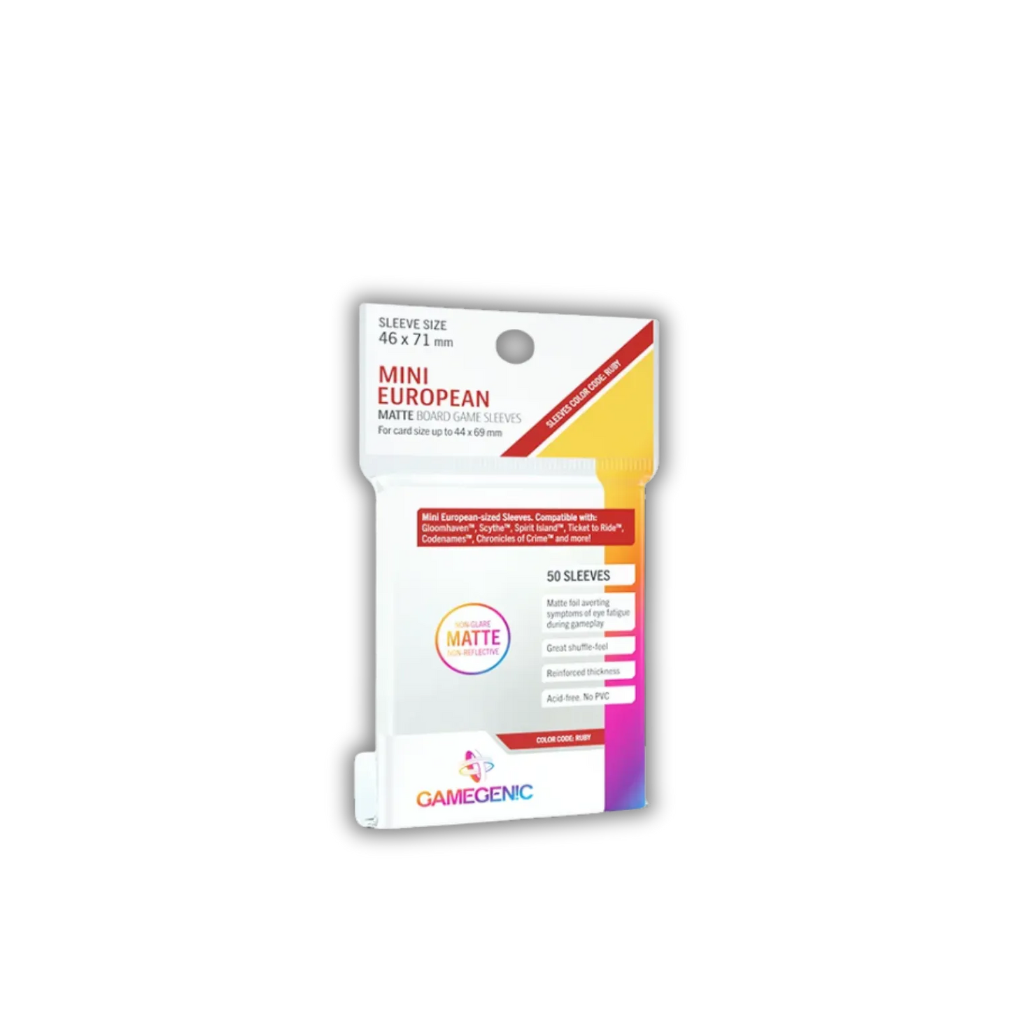 Gamegenic Matte Mini European-Sized Sleeves Clear-Gamegenic-Radaddel