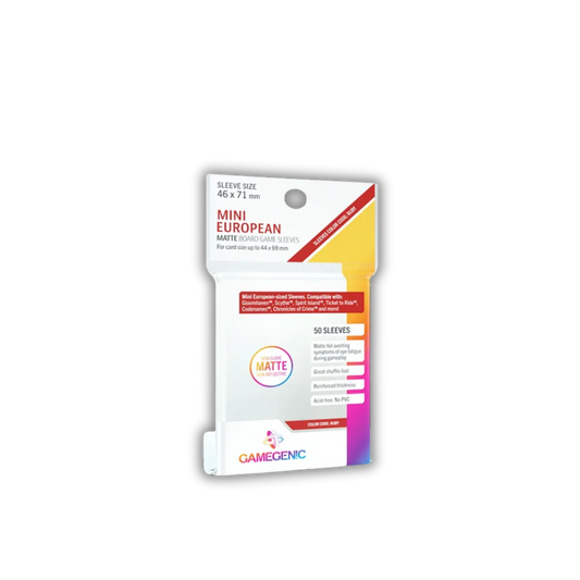 Gamegenic Matte Mini European-Sized Sleeves Clear-Gamegenic-Radaddel