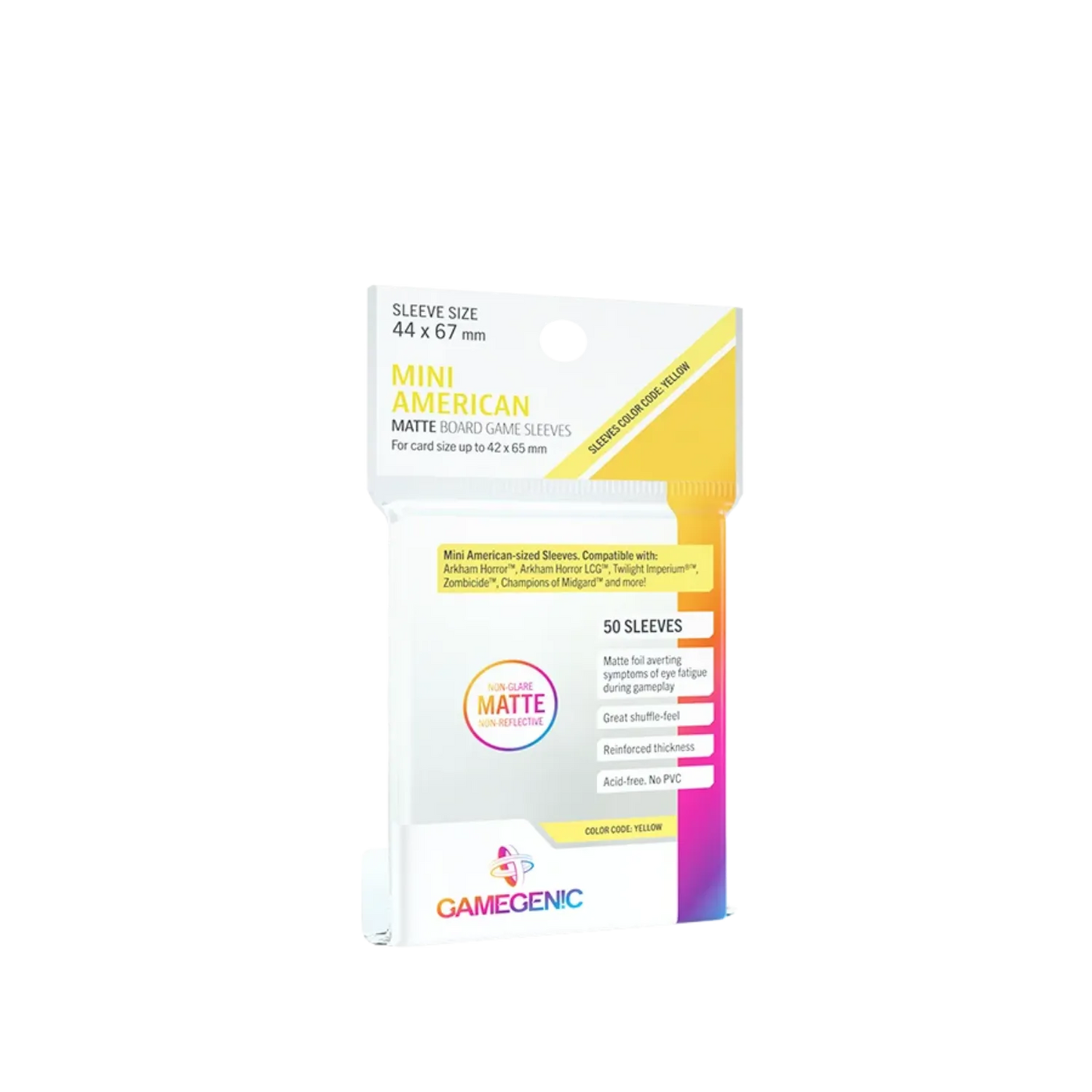 Gamegenic Matte Mini American-Sized Sleeves Clear-Gamegenic-Radaddel