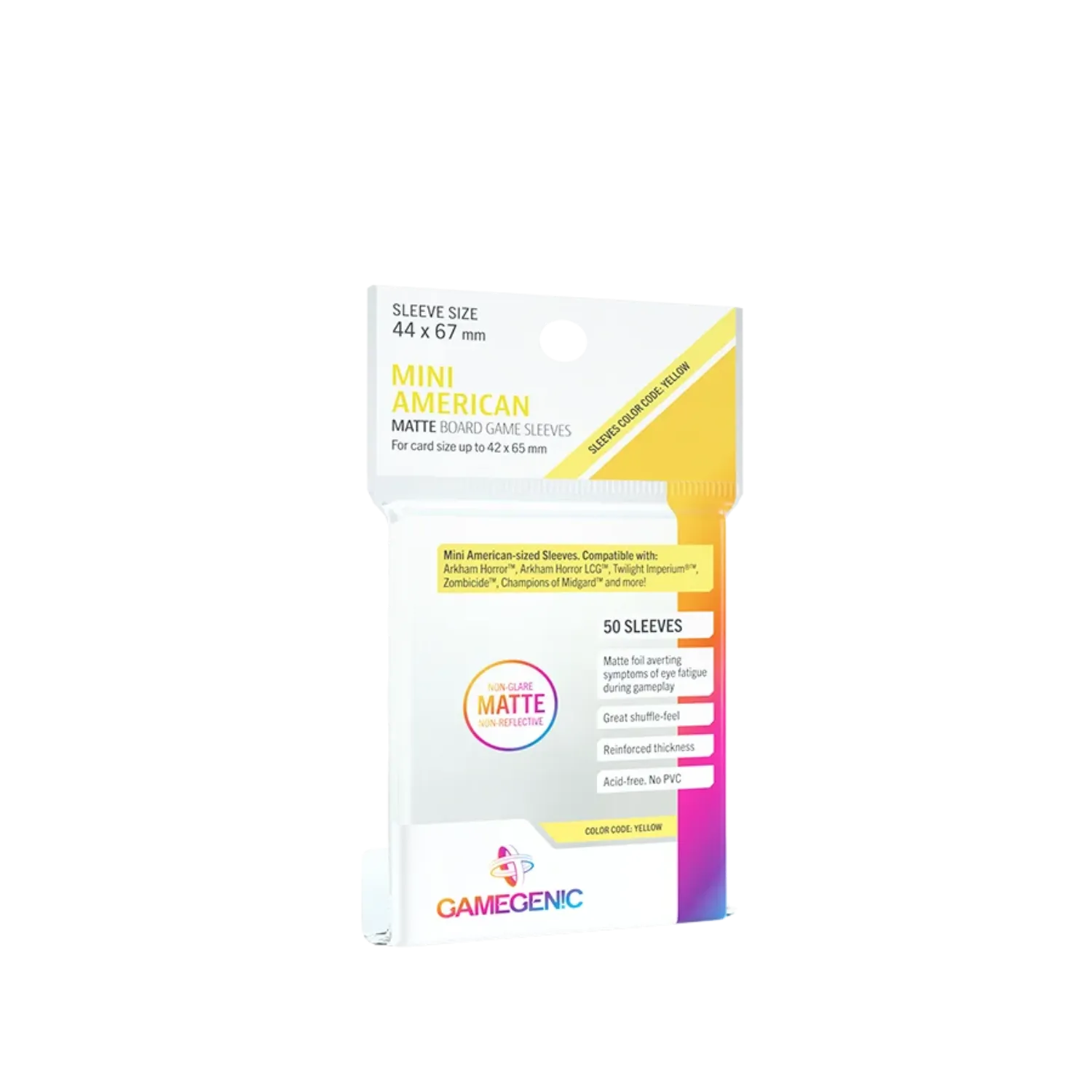 Gamegenic Matte Mini American-Sized Sleeves Clear-Gamegenic-Radaddel