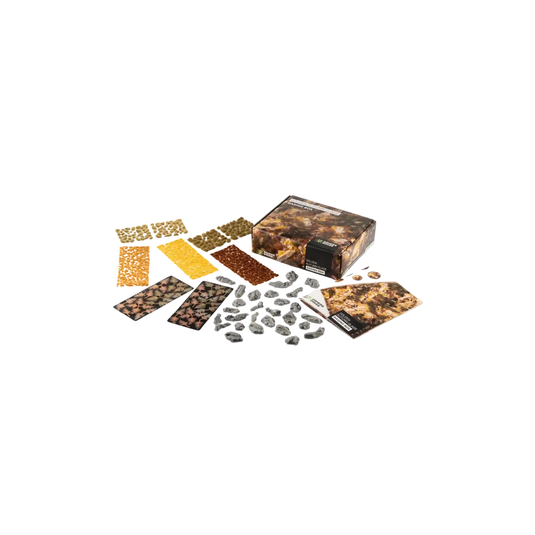 Golden Autumn Glade Basing Box-Gamers Grass-Radaddel