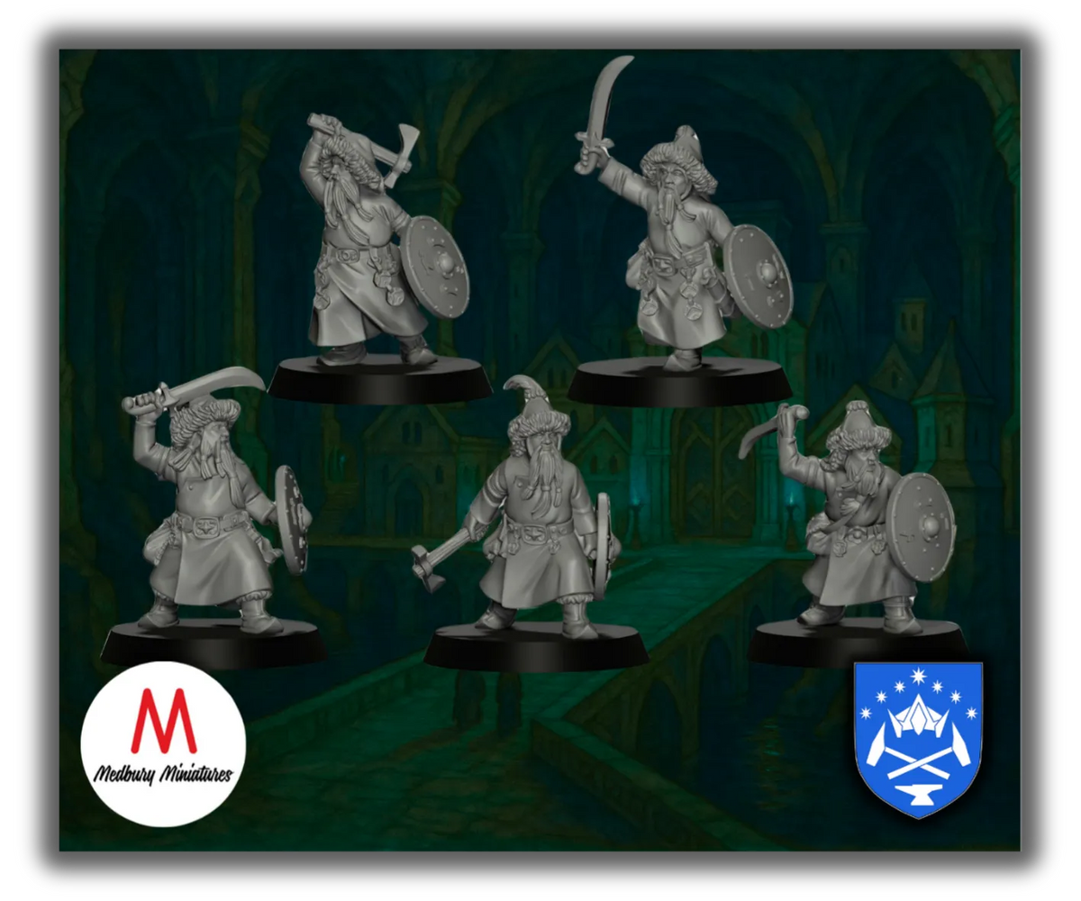 Steppe Dwarf Warriors-Pasch Spiele-Radaddel