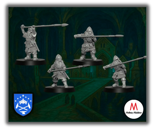 Dwarf Warriors with Spears-Pasch Spiele-Radaddel