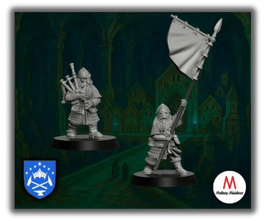 Saphire Ridges Hornblower And Banner Bearer-Pasch Spiele-Radaddel