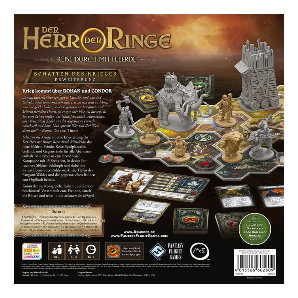 Herr der Ringe - Reise durch Mittelerde - Schatten des Krieges-Fantasy Flight Games-Radaddel
