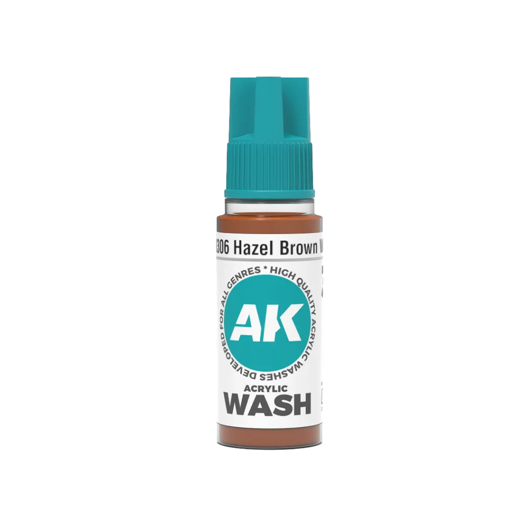 Hazel Brown Wash 18ml-AK-Interactive-Radaddel