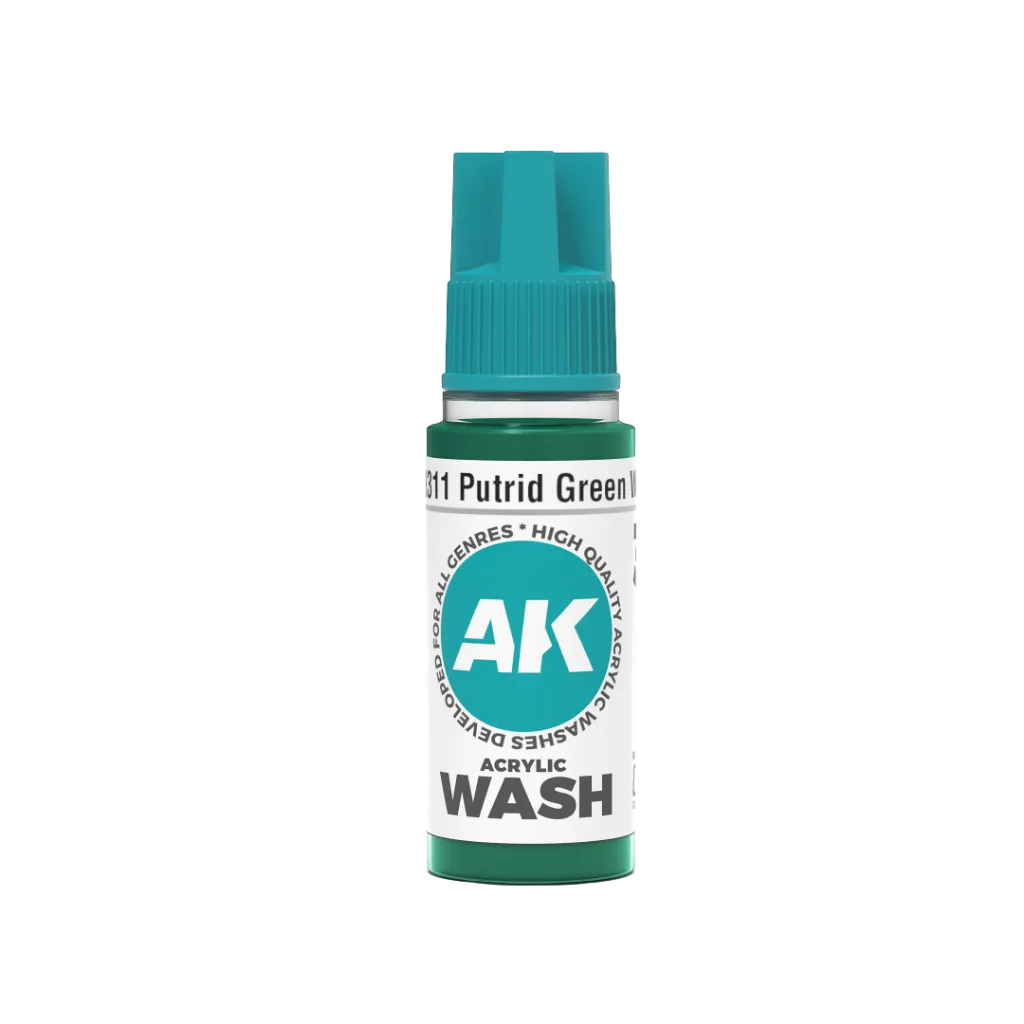 Putrid Green Wash 18ml-AK-Interactive-Radaddel