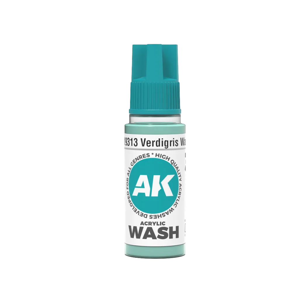 Verdigris Wash 18ml-AK-Interactive-Radaddel