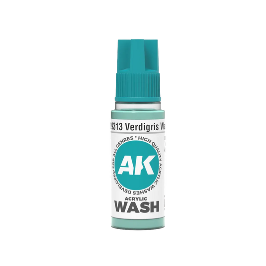 Verdigris Wash 18ml-AK-Interactive-Radaddel