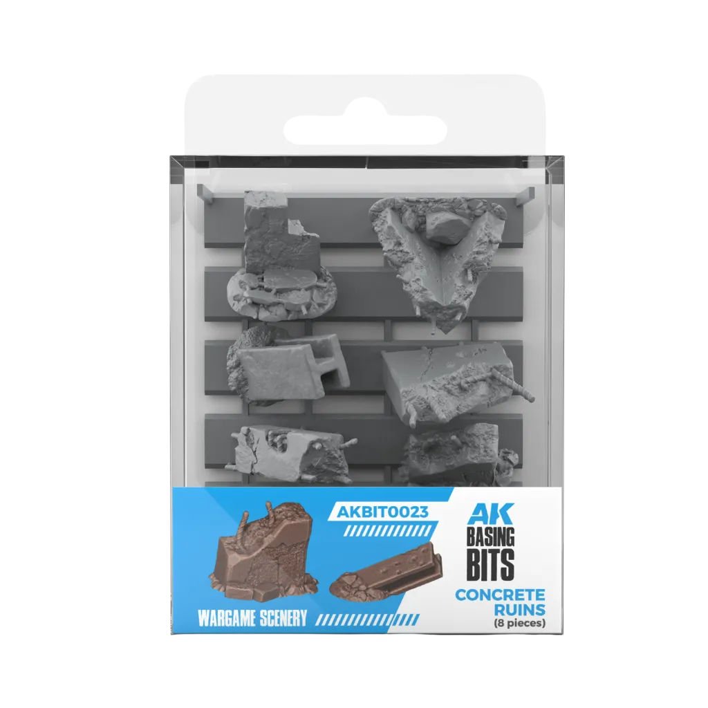 Concrete Ruins - Basing Bits (8 Teile)-AK-Interactive-Radaddel