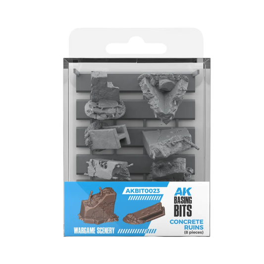 Concrete Ruins - Basing Bits (8 Teile)-AK-Interactive-Radaddel