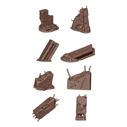 Concrete Ruins - Basing Bits (8 Teile)-AK-Interactive-Radaddel