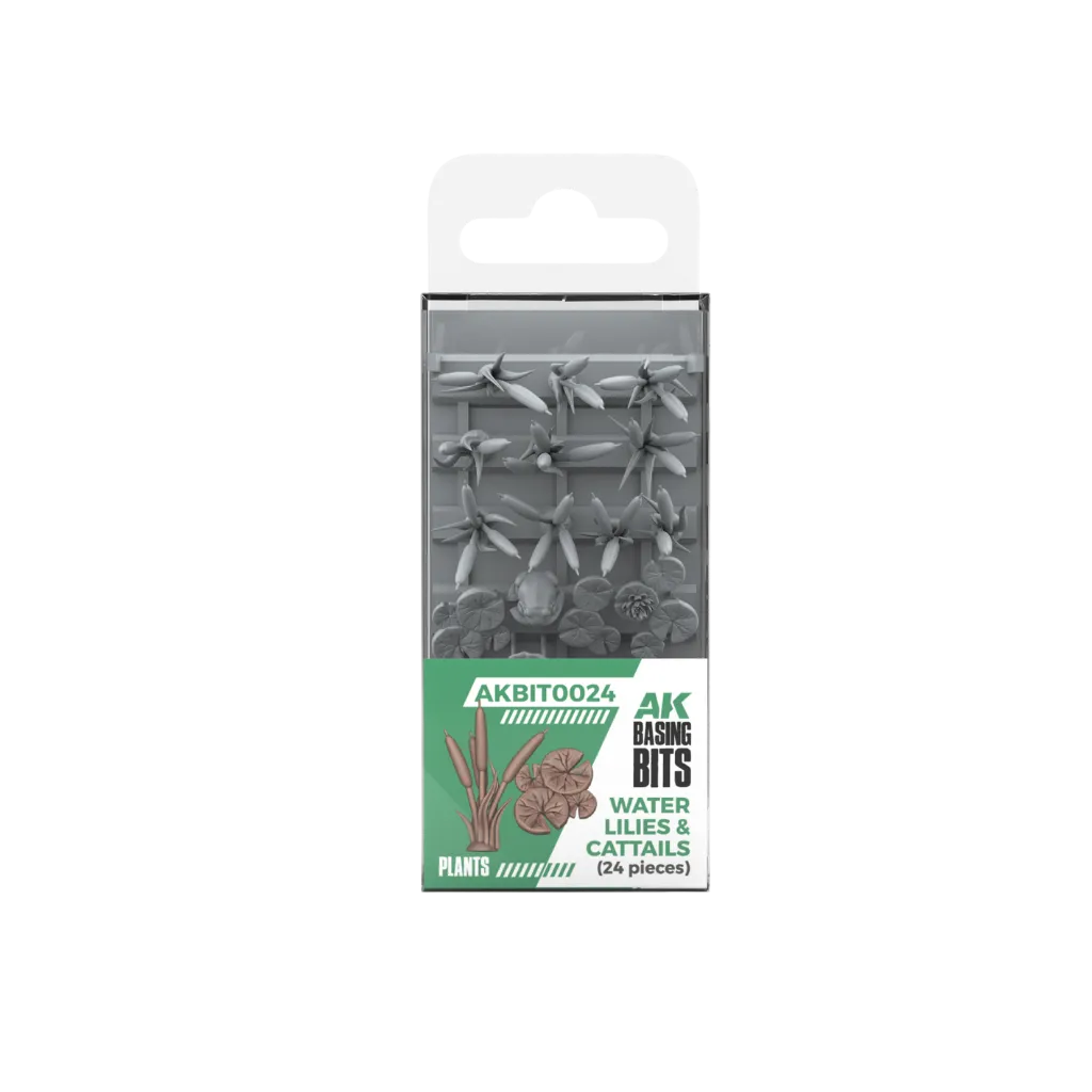 Water Lilies & Cattails - Basing Bits (24 Teile)-AK-Interactive-Radaddel
