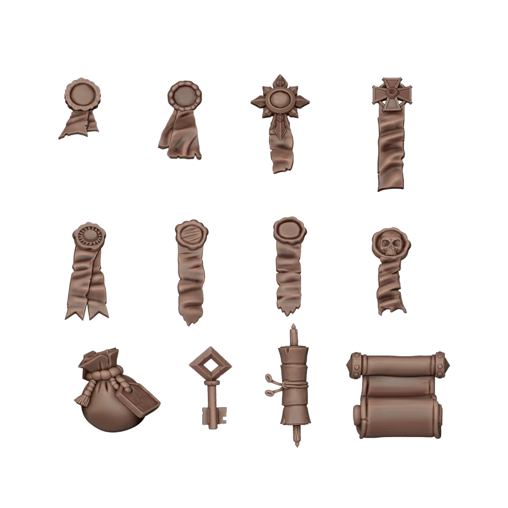 Seals and Scrolls - Basing Bits (46 Teile)-AK-Interactive-Radaddel