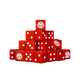 Death Engines - Red Dice 16mm Square (25 Stück)-Baron of Dice-Radaddel