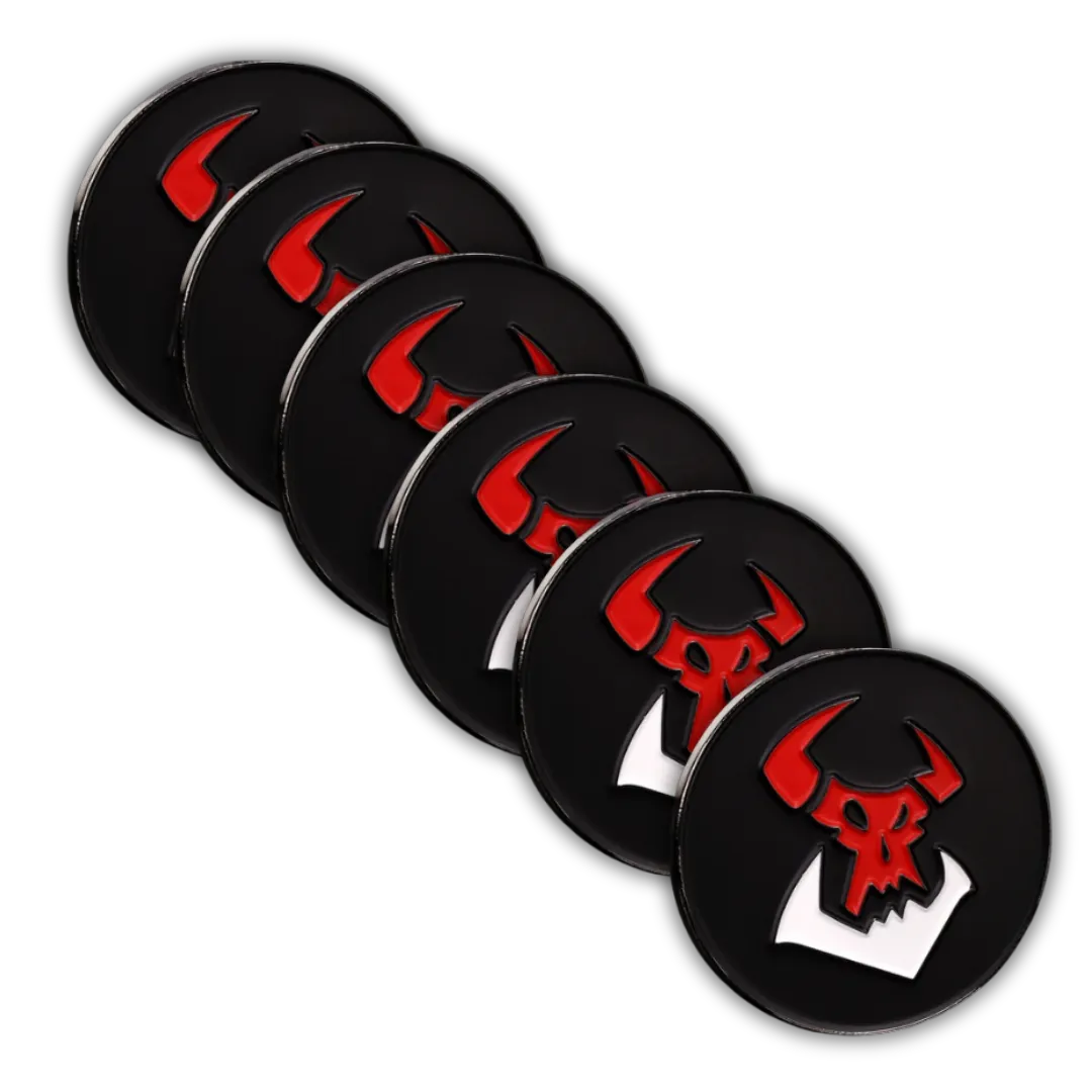 40mm Metal Coin Set - Black Orc (6 Stück)-Baron of Dice-Radaddel