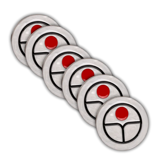 40mm Metal Coin Set - Universal Peace White (6 Stück)-Baron of Dice-Radaddel