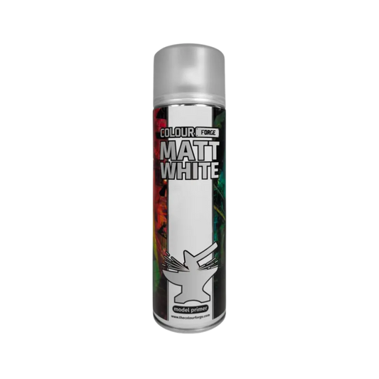 Colour Forge Spray: Matt White (500ml)-The Colour Forge-Radaddel