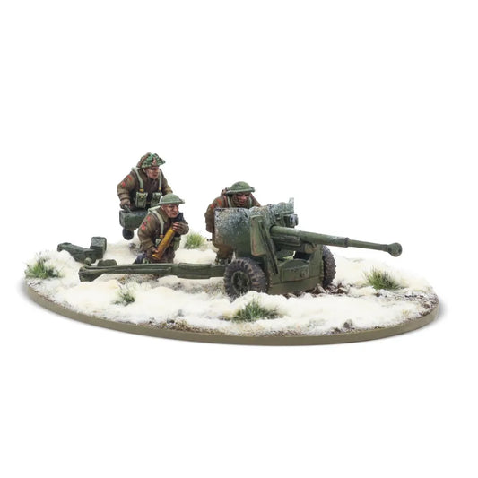 6 Pdr Anti-Tank Gun with British Infantry (Winter) Crew-Warlord Games-Radaddel
