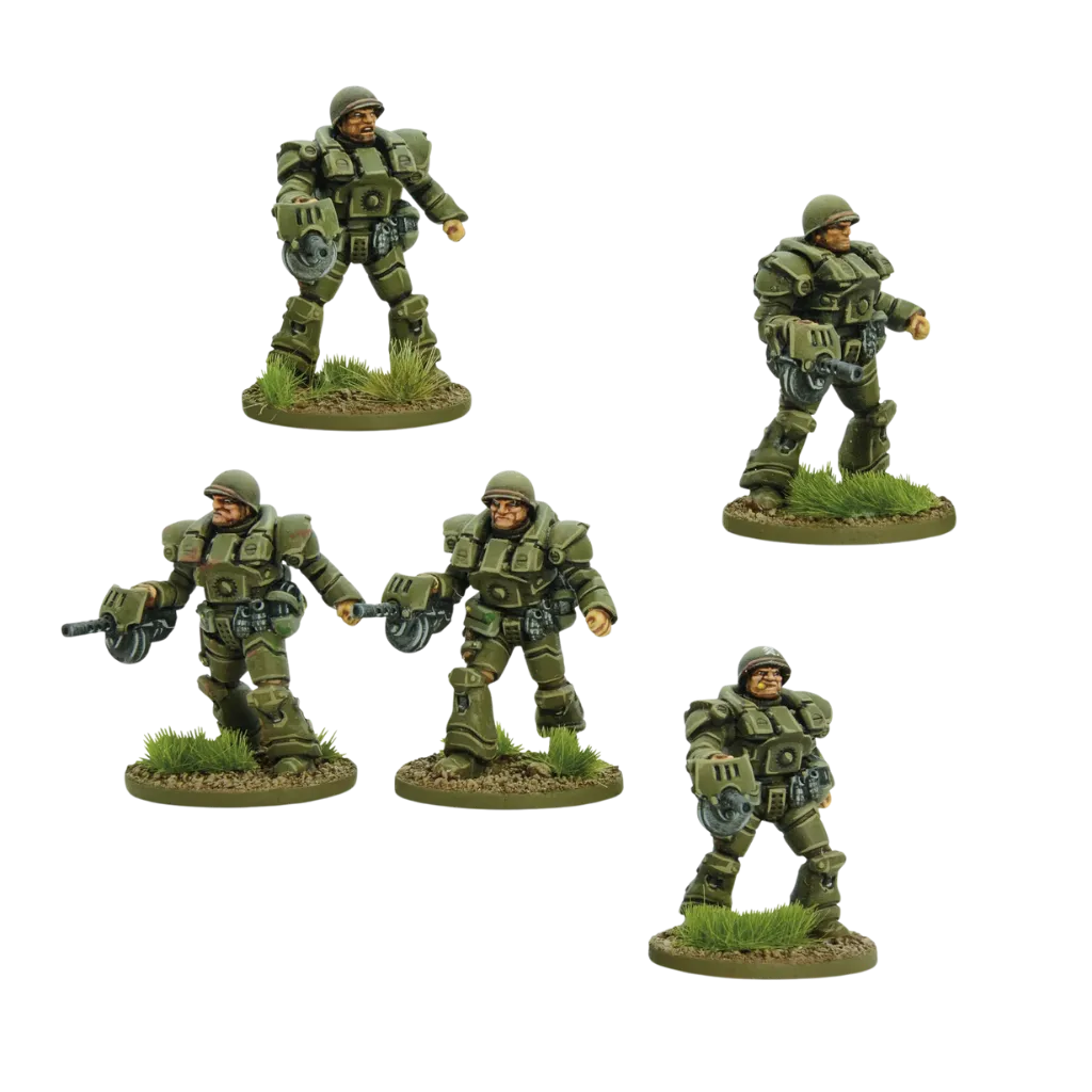 Konflikt '47 United States Heavy infantry-Warlord Games-Radaddel
