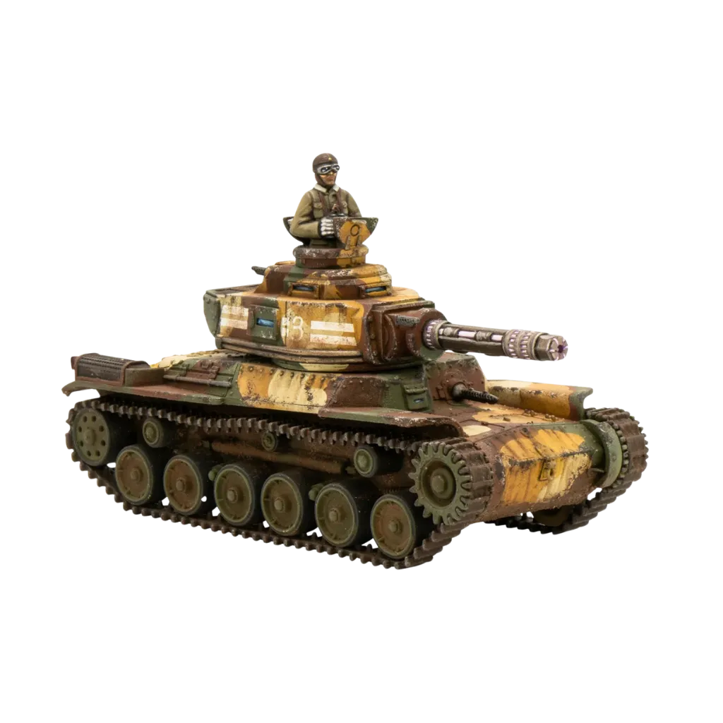 Konflikt '47 Empire of Japan Type 97-Kai Shiboru Chi-Ha Light Tank-Warlord Games-Radaddel