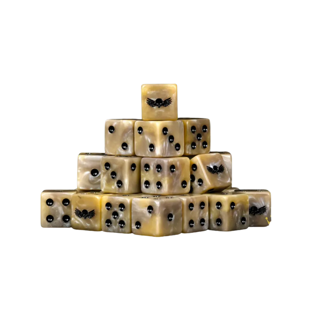Desert Skull Dice Square 16mm (25 Stück)-Baron of Dice-Radaddel