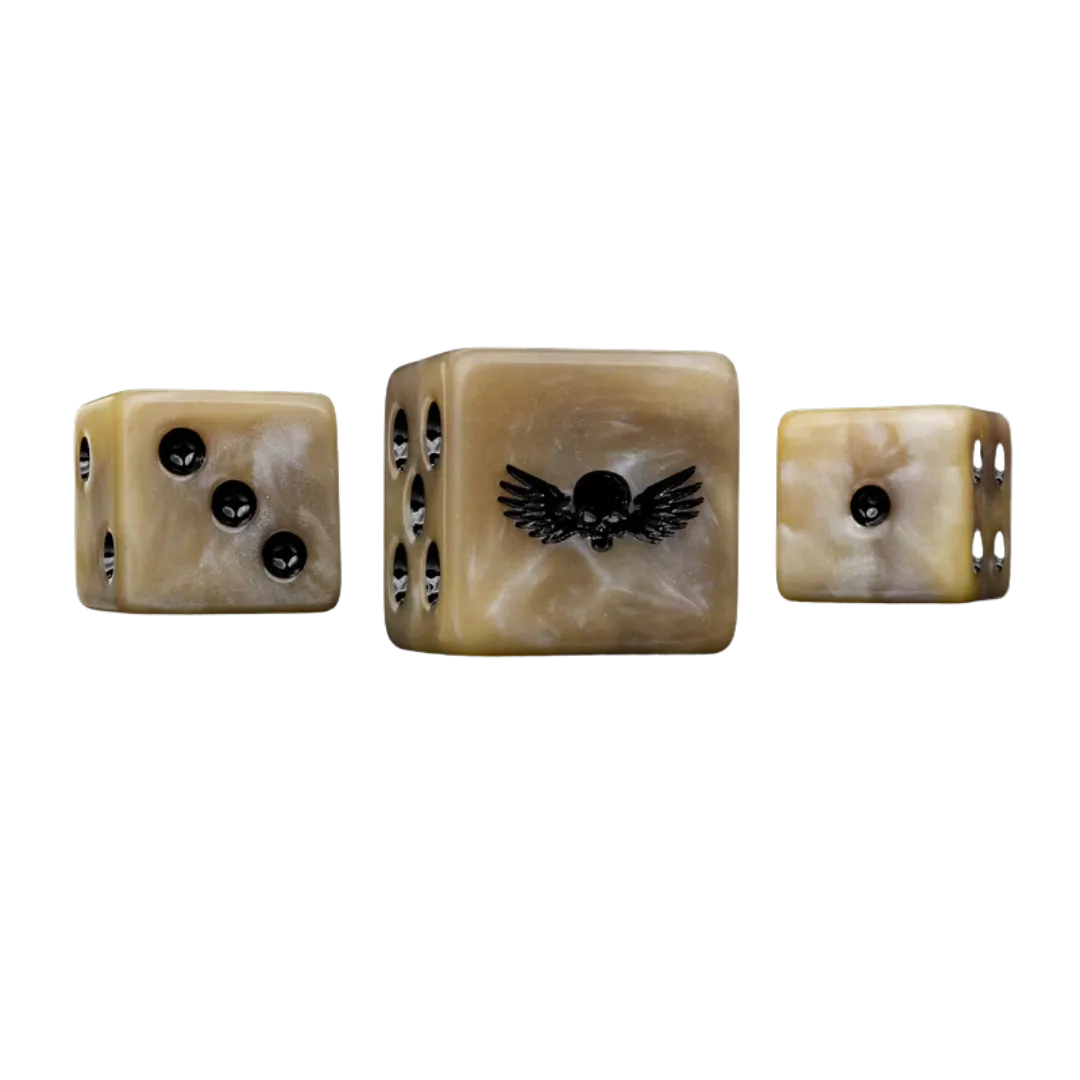 Desert Skull Dice Square 16mm (25 Stück)-Baron of Dice-Radaddel