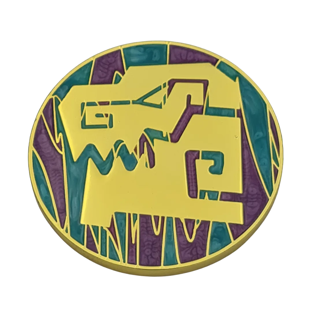 40mm Metal Coin - Aztec Gators-Baron of Dice-Radaddel