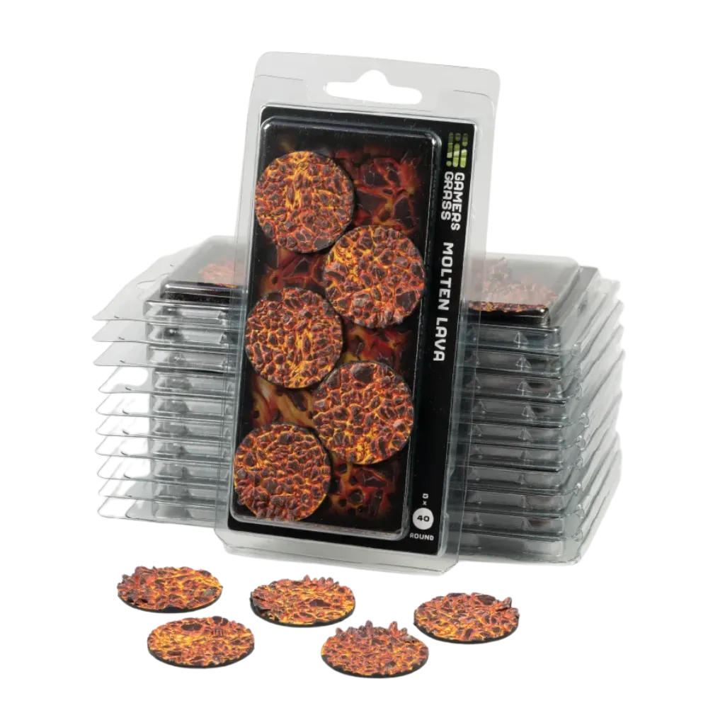 Molten Lava Round 40mm (x5)-Gamers Grass-Radaddel