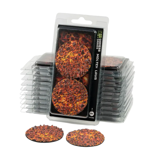 Molten Lava Round 60mm (x2)-Gamers Grass-Radaddel