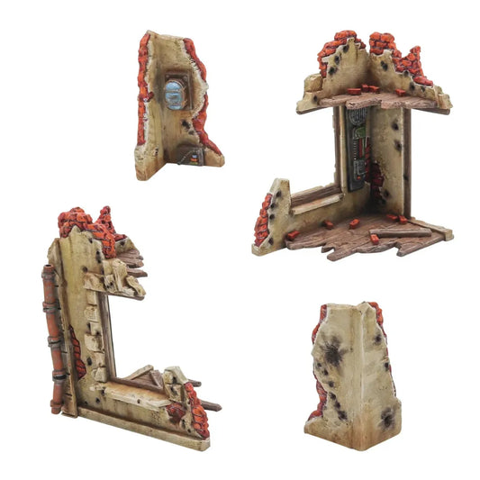 Konflikt '47 Ruined Building-Warlord Games-Radaddel