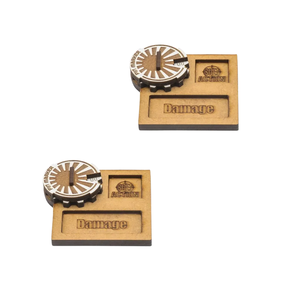 Bolt Action MDF Vehicle Pin Markers - Japan-Warlord Games-Radaddel