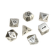 Metal Polyhedral Silver 7-Die Set-Chessex Manufacturing-Radaddel